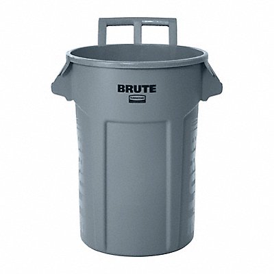 RUBBERMAID COMMERCIAL PRODUCTS 2179403 Rollout Garbage Can Plastic 32 gal Cap Gry