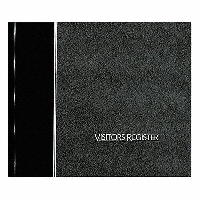 NATIONAL 57802 Visitors Register Book 9 7/8 in L Black