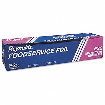 REYNOLDS WRAP REY632 Aluminum Foil Roll 500 ft L 18 in W