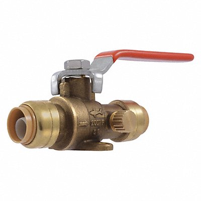 SHARKBITE 24615LFG Manual 2-Way Ball Valve Push Brass