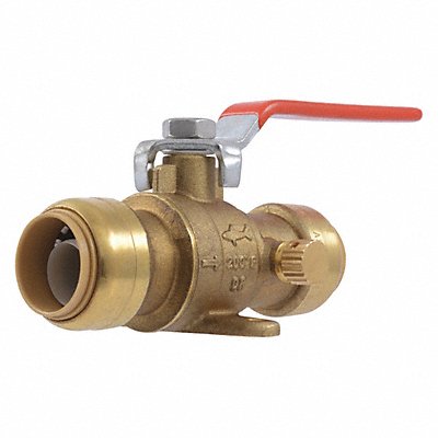 SHARKBITE 24616LFG Manual 2-Way Ball Valve Push Brass