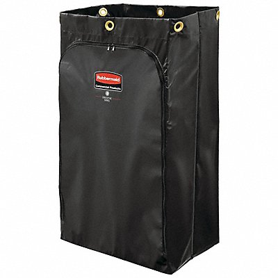 RUBBERMAID COMMERCIAL PRODUCTS 1966886 Janitorial Cart Vinyl Bag 34 gal Cap Blk