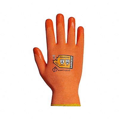 SUPERIOR GLOVE S18TAGOFN9 Cut Resistant Gloves Hi-Viz Orange 9 PR
