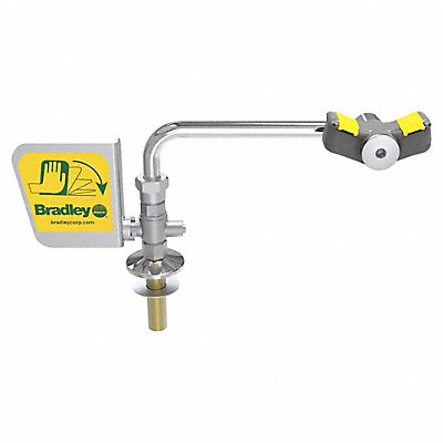 BRADLEY S19274BLGR Plumbed Eyewash Male 1/2 Inlet Pipe
