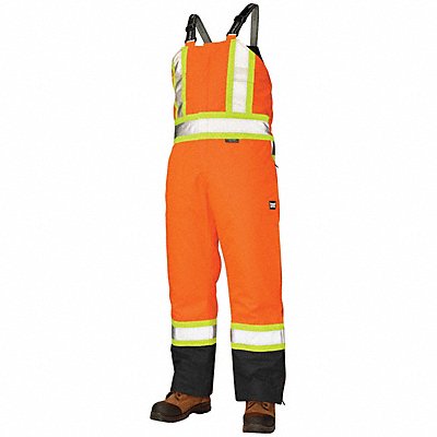 TOUGH DUCK S79811 Hi-Vis Insulated Bibs Flo Orange XL