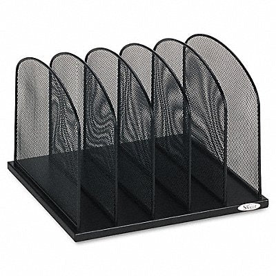 SAFCO 3256BL Organizer Vertical 5 Sections Black