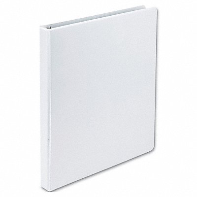 GRAINGER SAM18917 3-Ring Binder 1/2 White
