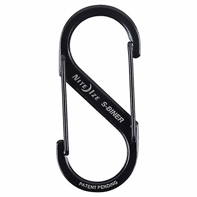 NITE IZE SB20301 Double Gated Carabiner 2 in Black