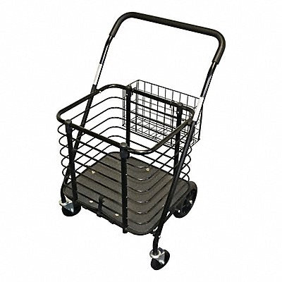 MILWAUKEE HAND TRUCKS SC38 Shopping Cart Steel 125 lb Cap. Black