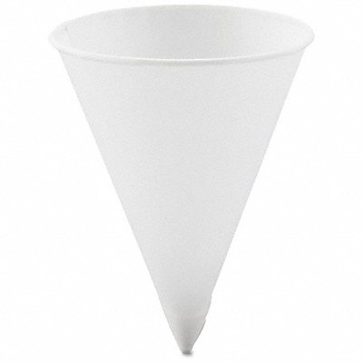 SOLO CUP SCC42R Disposable Cone Cup 4 1/4oz White PK5000