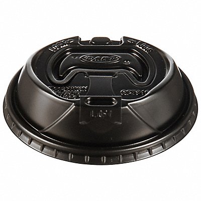DART OPT316B Disp Hot Cup Lid 10 oz-24oz Black PK1000