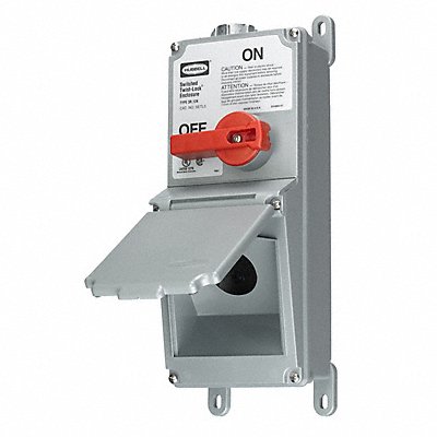 HUBBELL SETL3 Disconnect Switch Enclosure600V AC Grey