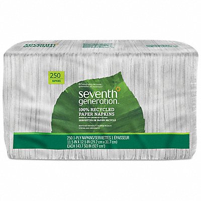 SEVENTH GENERATION 12PN250 Luncheon Napkins White PK250