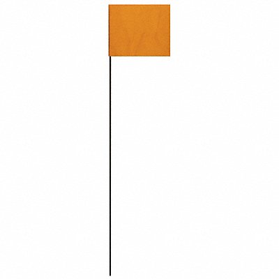 HY-KO PRODUCTS SF21OG Marking Flag Orange Solid Pattern PK25