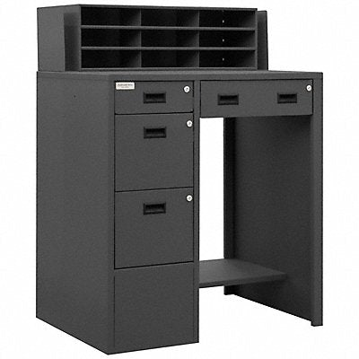 DURHAM MFG SFWS39295595 Pdstl/Pnl 53 x29 x39 Grey NonMbl