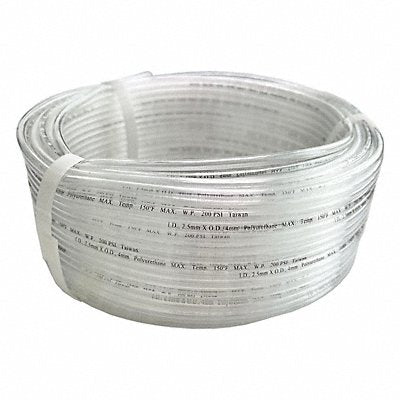 GRAINGER 806FH2 Tubing 2.5mm ID x 4mm OD 100 Ft Natural