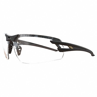EDGE EYEWEAR SL111VS Safety Glasses Clear Lens Black Frame M