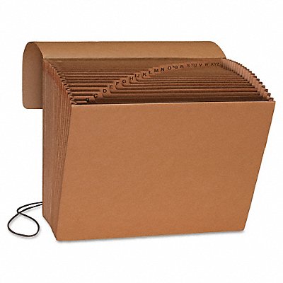 GRAINGER 70121 Folder Expanding 12x10 A-Z Brown