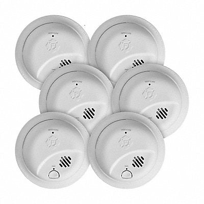 BRK SMI110 Smoke Alarm 2.25 in H 5.7 in W PK6