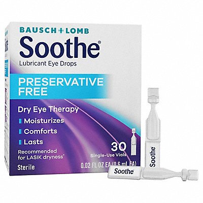 BAUSCH LOMB 622219 Eye Drops 0.02 oz PK30