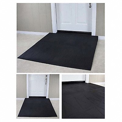 SAFERESIDENTIAL RAMPS SRR2400 ADA Ramp 4In.H 49-1/2In.L 48In.W Black