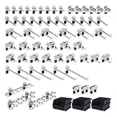 TRITON PRODUCTS SSLH3Kit Pegboard Hooks Bins and Tool