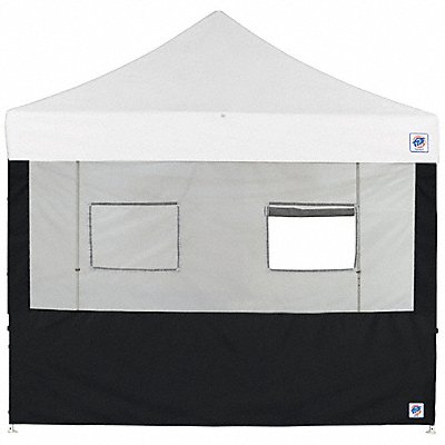 E-Z UP SW3FB10FXTBK Food Booth Sidewall Black 10 ft H