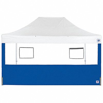 E-Z UP SW3FB15FXTMC2WRB Food Booth Sidewall Blue 15 ft W 15 ft H