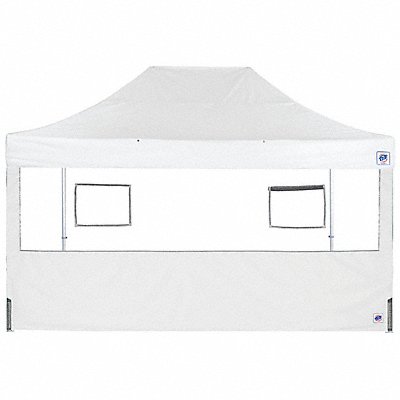 E-Z UP SW3FB15FXTWH Food Booth Sidewall White 15 ft H