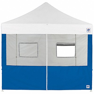E-Z UP SW3FBFXTM10RB Food Booth Middle Zipper Sidewall Blue