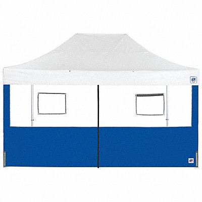 E-Z UP SW3FBFXTM15RB Food Booth Middle Zipper Sidewall Blue
