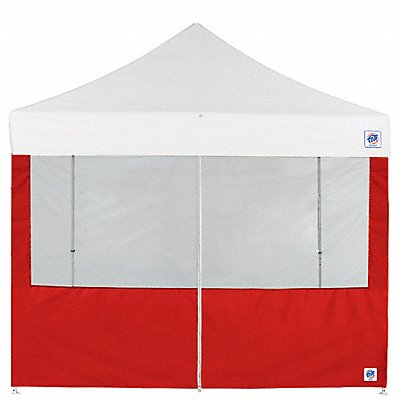 E-Z UP SW3FBFXTM8RD Food Booth Middle Zipper Sidewall Red