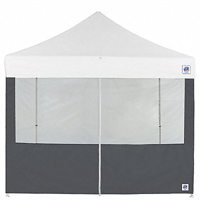 E-Z UP SW3FBFXTM8SG Food Booth Middle Zipper Sidewall Grey