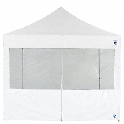 E-Z UP SW3FBFXTM8WH Food Booth Middle Zipper Sidewall White