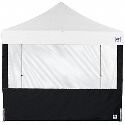 E-Z UP SW3P8FXTBK Panorama Sidewall Black 8 ft W 8 ft H