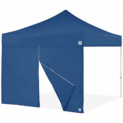 E-Z UP SW3PRFBMTC13RB Food Booth Middle Zipper Sidewall Blue
