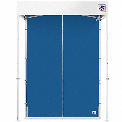 E-Z UP SWM5TCRB Middle Zipper Sidewall Blue 5 ft H