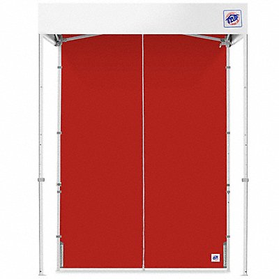 E-Z UP SWM5TCRD Middle Zipper Sidewall Red 5 ft W 5 ft H