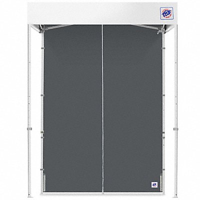 E-Z UP SWM5TCSG Middle Zipper Sidewall Grey 5 ft H
