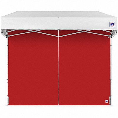 E-Z UP SWP3FXTM8RD Middle Zipper Sidewall Red 8 ft W 8 ft H
