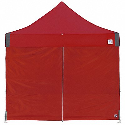 E-Z UP SWP3M10MCRD Professional Middle Zipper Sidewall Red