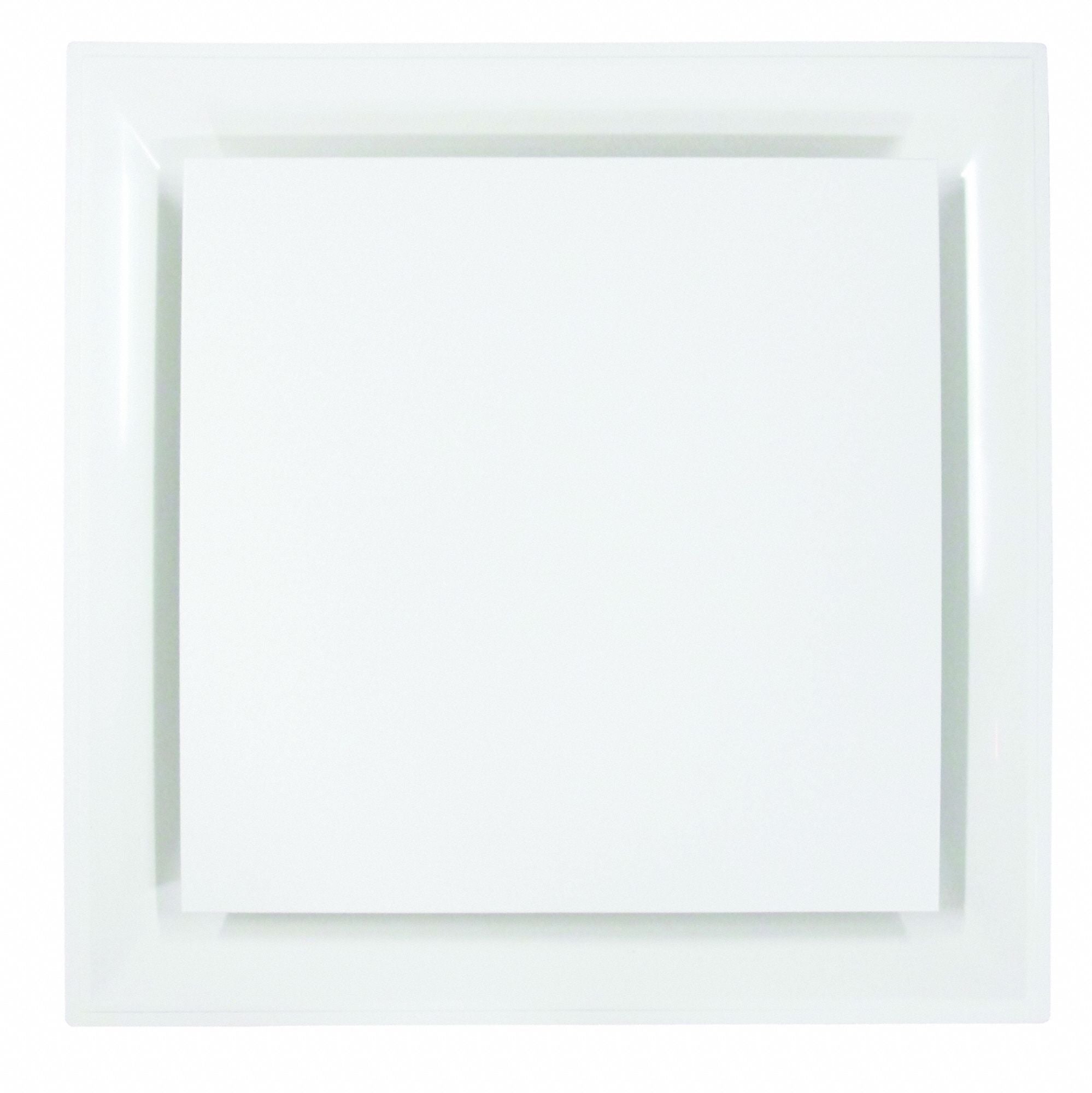 AMERICAN LOUVER STRPQ12WFR Ceiling Diffuser 23-3/4 H Plastic