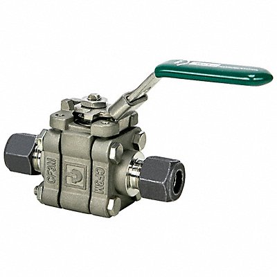 PARKER 4ASWB4LRTTSSLDGR Manual 2-Way Ball Valve Comp 316 SS