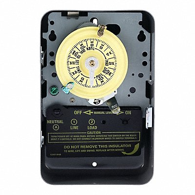 INTERMATIC T101 Electromechanical Timer 24 hr Grey Metal