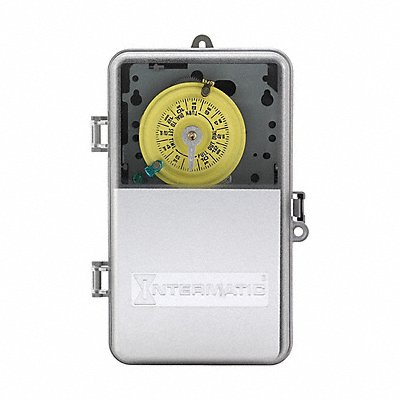 INTERMATIC T103PCD82 ElectromechanicalTimer 24hr Grey Plastic