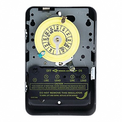 INTERMATIC T103 Electromechanical Timer 24 hr Grey Metal