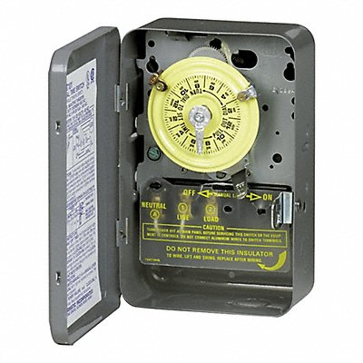 INTERMATIC T105 Electromechanical Timer 24 hr Grey Metal