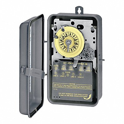 INTERMATIC T1472BR Electromechanical Timer 24 hr Grey Metal