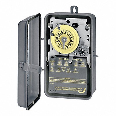 INTERMATIC T173R Electromechanical Timer 24 hr Grey Metal