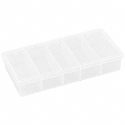 FLAMBEAU T215 K4962 Compartment Box Snap Clear 1 3/8 in
